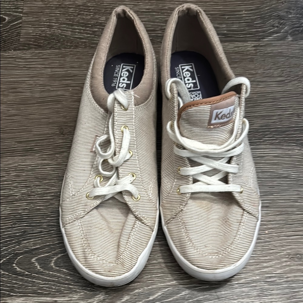 Keds Women's Sneakers in Beige and White